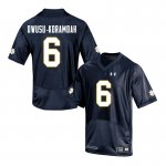 Notre Dame Fighting Irish Men's Jeremiah Owusu-Koramoah #6 Navy Under Armour Authentic Stitched College NCAA Football Jersey JSF3099IY